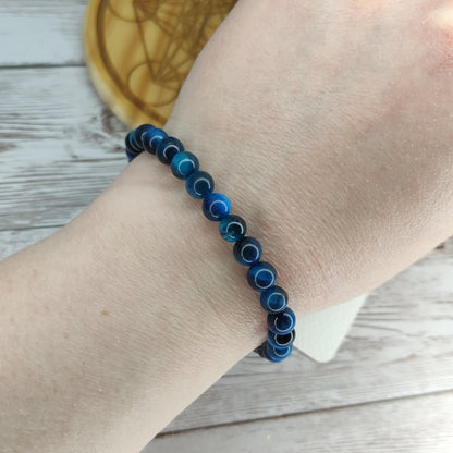 Bracelet Intuition & Sérénité – Œil de Faucon Naturel