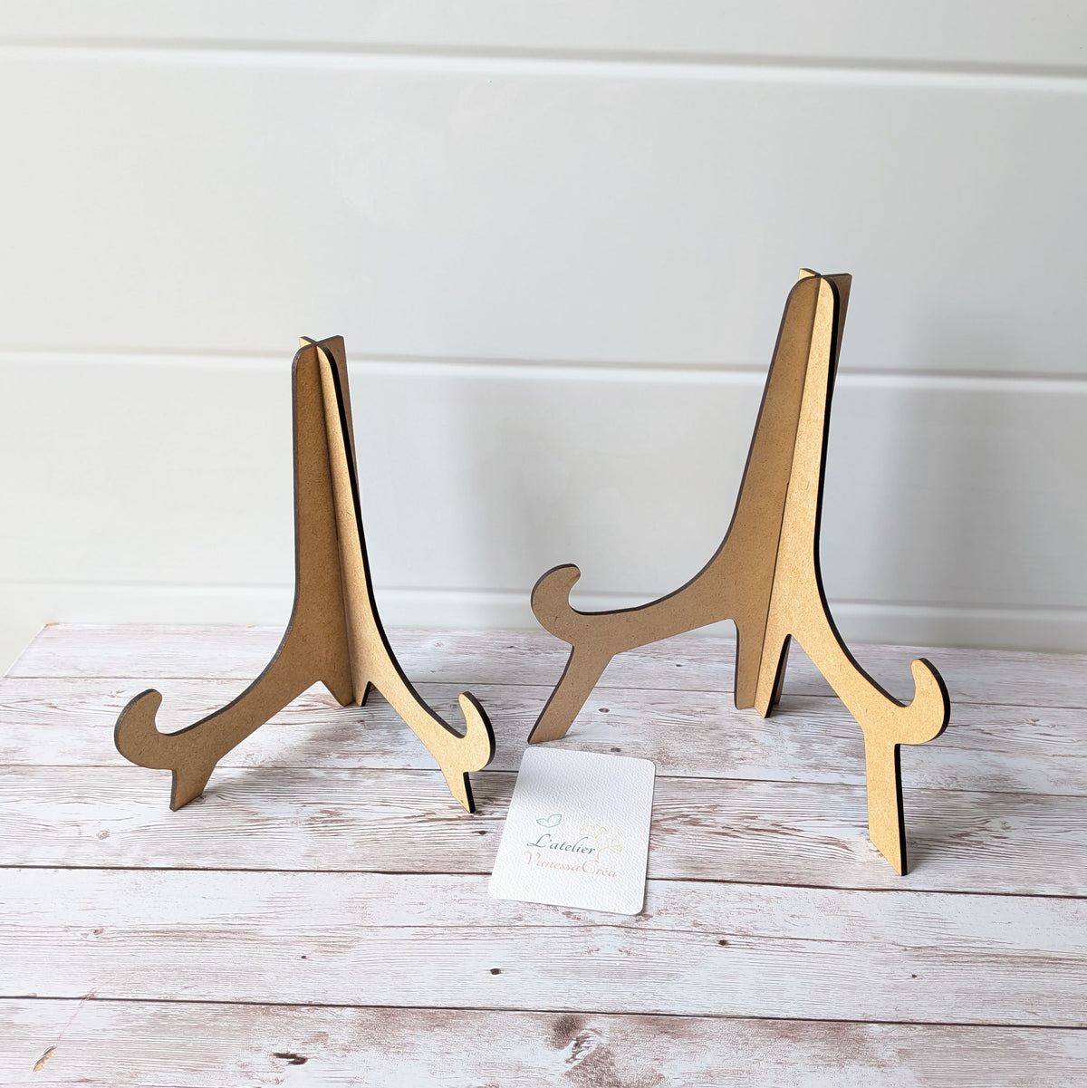 Support en bois sur-mesure pour création vibratoire L'Atelier VanessaCréa