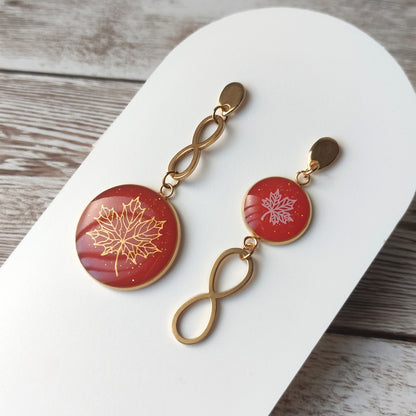 Boucles "Karine" automne acier inoxydable