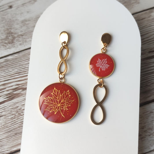 Boucles "Karine" automne acier inoxydable