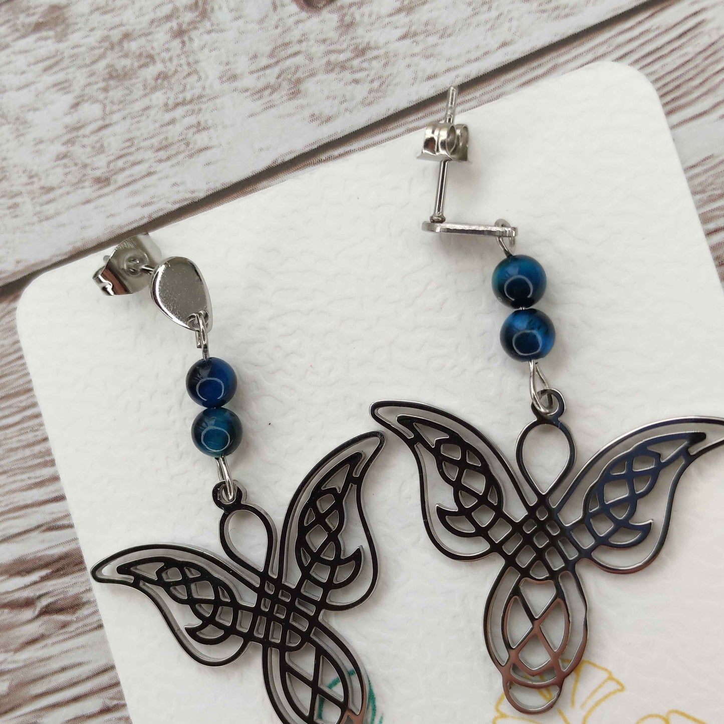 Boucles d'oreilles ange acier inoxydable L'Atelier VanessaCréa