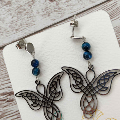 Boucles d'oreilles ange acier inoxydable L'Atelier VanessaCréa