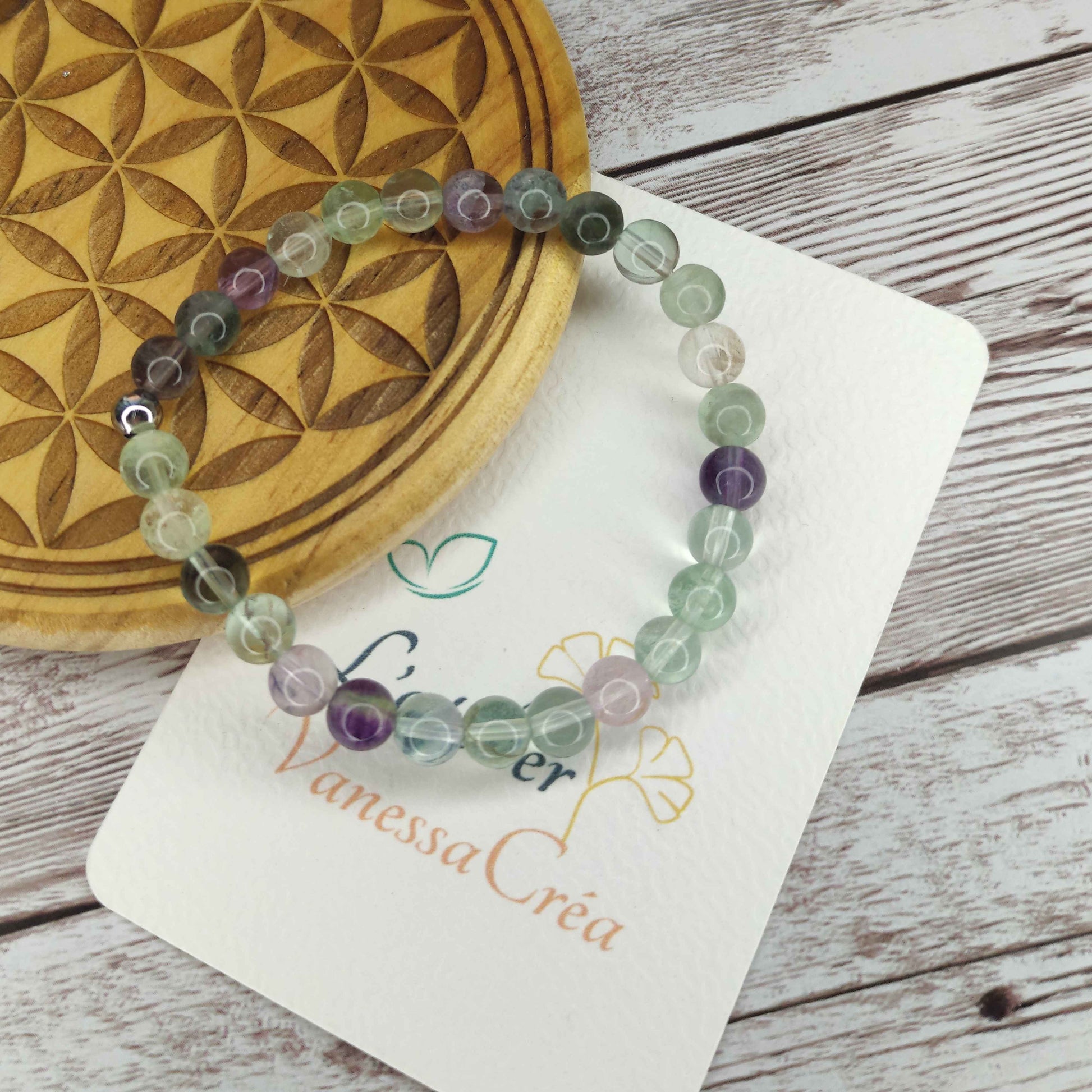 Bracelet Fluorite naturelle L'Atelier VanessaCréa