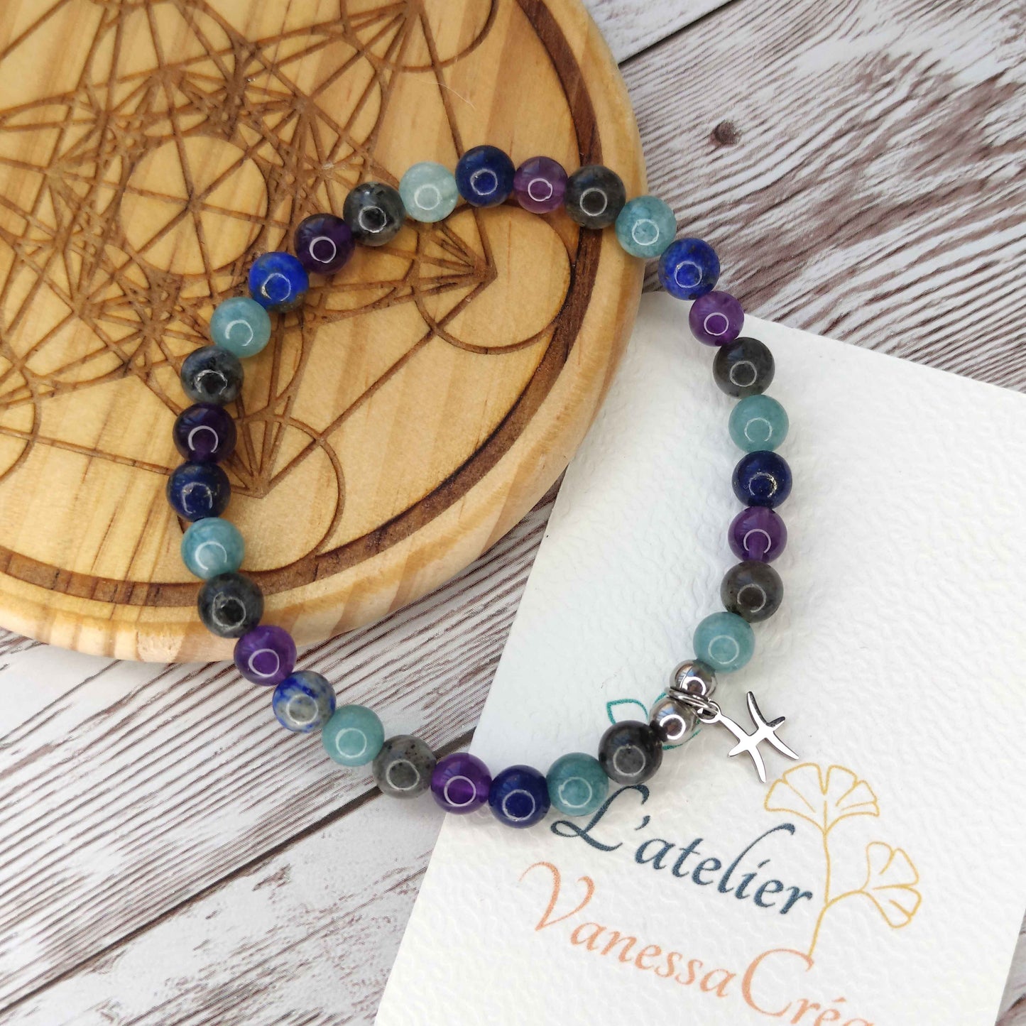 Bracelet "Éveil Intuitif" – Spécial Signe des Poissons L'Atelier VanessaCréa