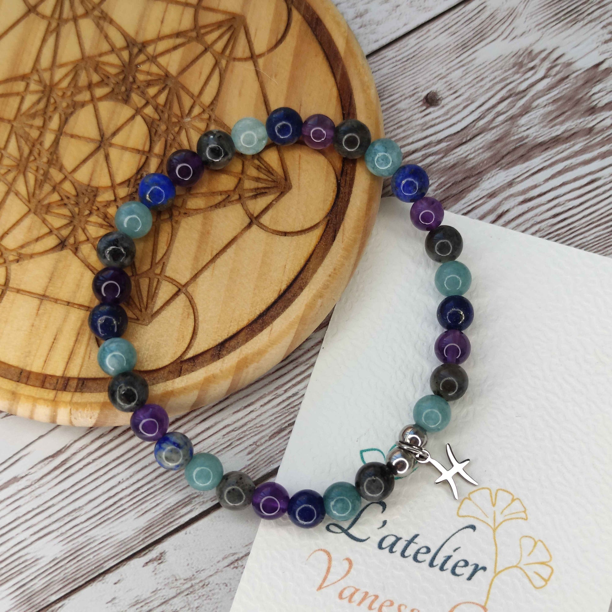 Bracelet "Éveil Intuitif" – Spécial Signe des Poissons L'Atelier VanessaCréa