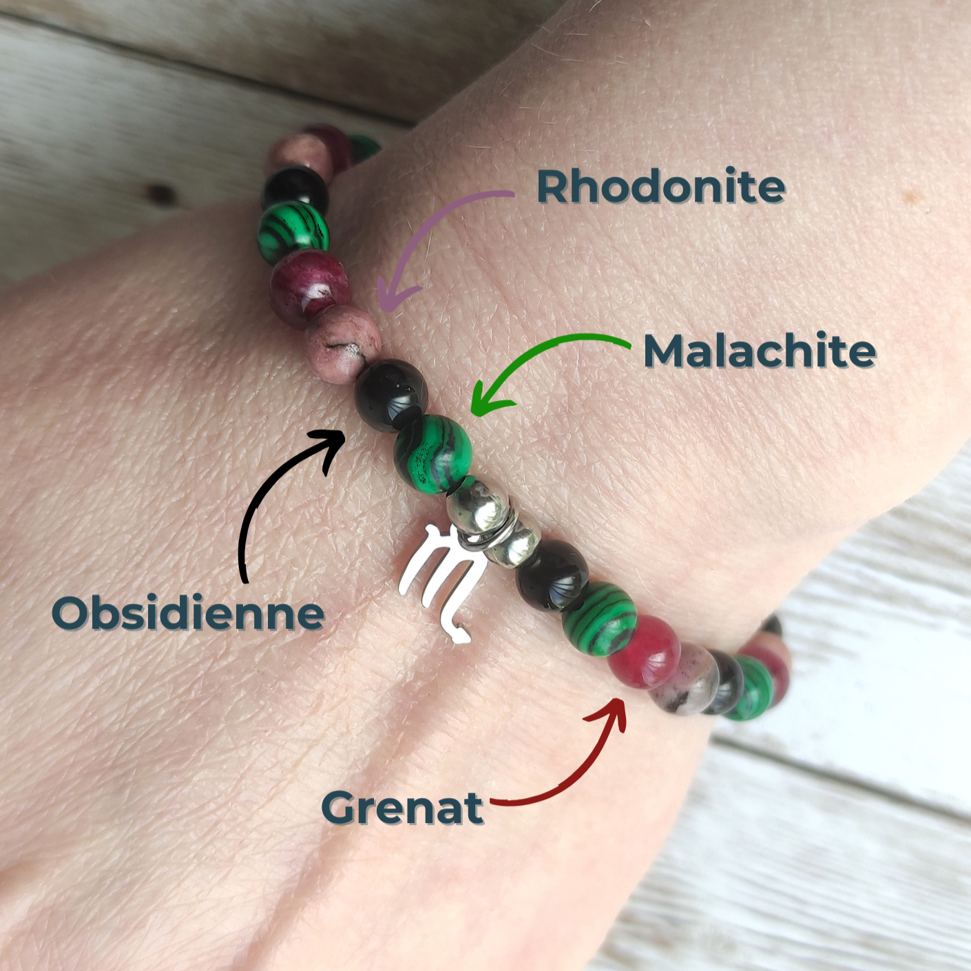 Le Phénix du Zodiaque | Bracelet Alchimie & Renaissance – Spécial Scorpion L'Atelier VanessaCréa