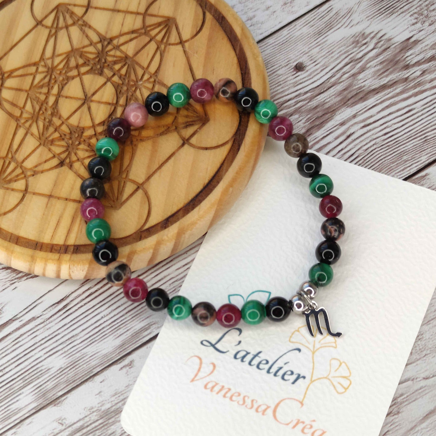Le Phénix du Zodiaque | Bracelet Alchimie & Renaissance – Spécial Scorpion L'Atelier VanessaCréa