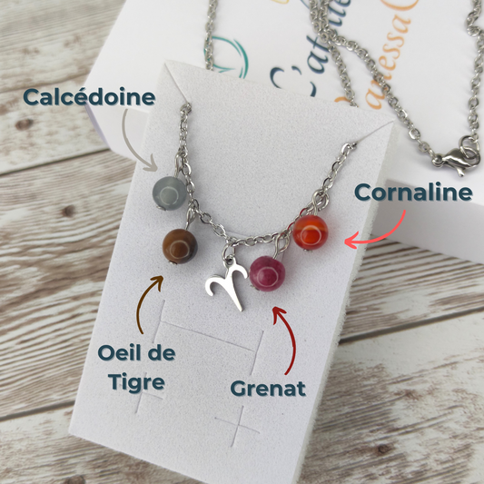 Collier "Énergie du Bélier" – Harmonie & Détermination