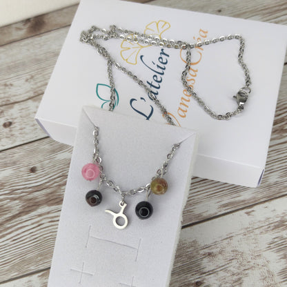 Collier "Équilibre du Taureau" – Harmonie, Ancrage et Cœur