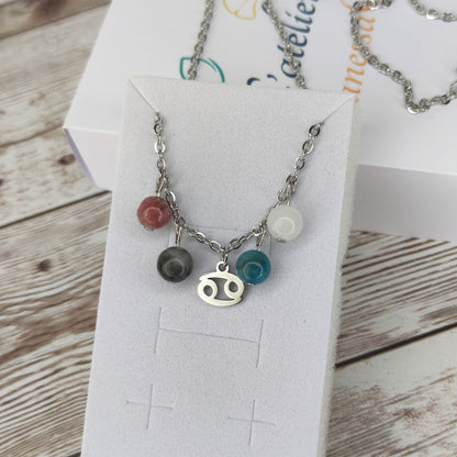 Collier "Équilibre du Cancer"