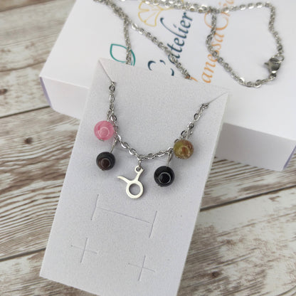 Collier "Équilibre du Taureau" – Harmonie, Ancrage et Cœur