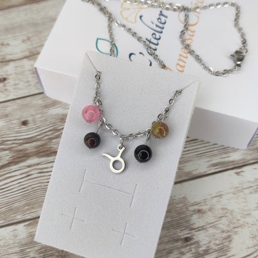 Collier "Équilibre du Taureau" – Harmonie, Ancrage et Cœur