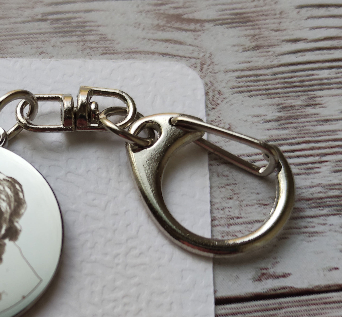 Porte-clés Photo Personnalisé Acier Miroir - Gravure Laser L'Atelier VanessaCréa