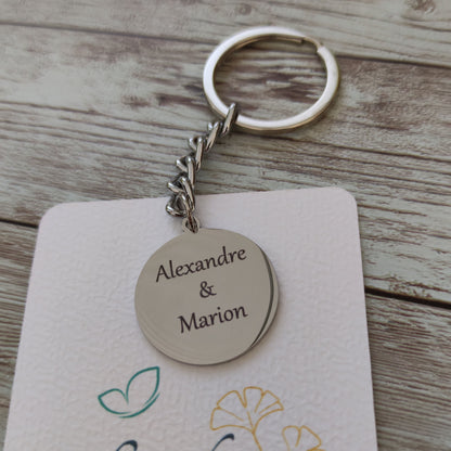 Porte-clés gravé cadeau papa - L'Atelier Vanessacréa