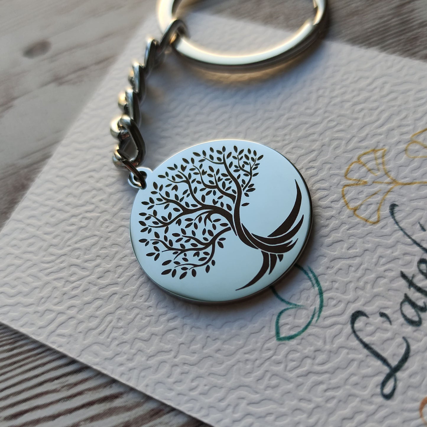 Porte-clé Arbre de Vie personnalisé - L'Atelier VanessaCréa