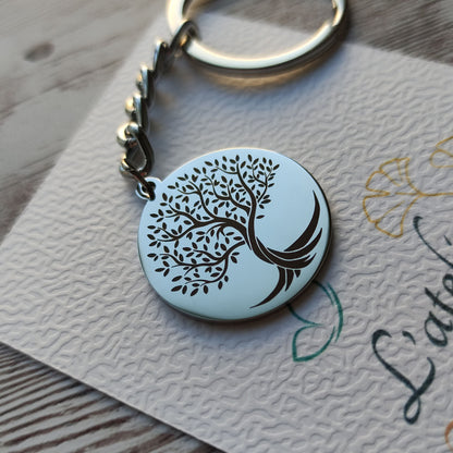 Porte-clé Arbre de Vie personnalisé - L'Atelier VanessaCréa